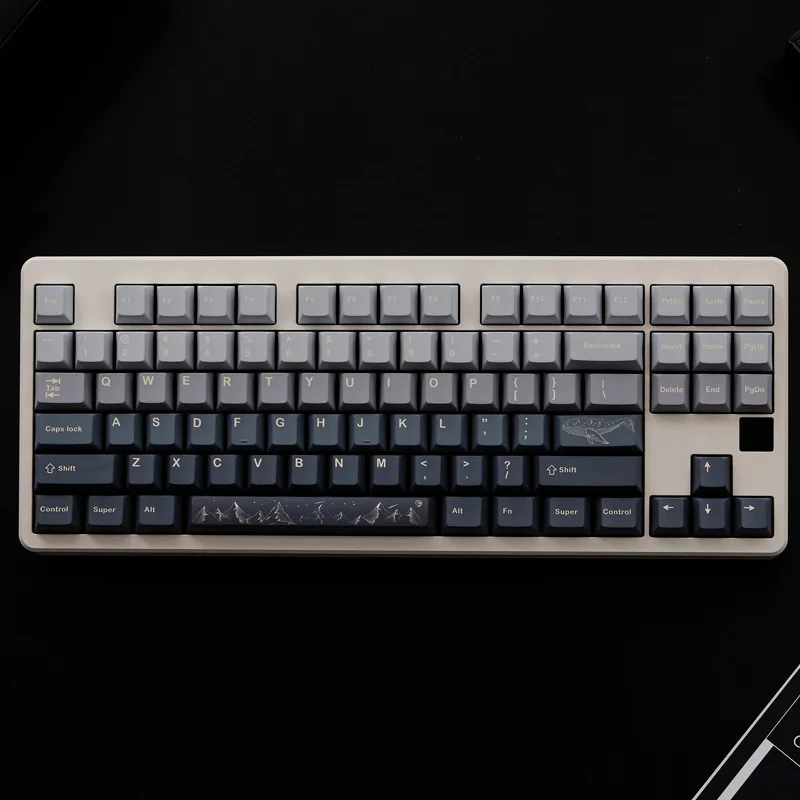 

129 Keys Mountain Keycaps Cherry Profile PBT Dye Sublimation Mechanical Keyboard Keycap For MX Switch With 1.75U 2U Shift GK61