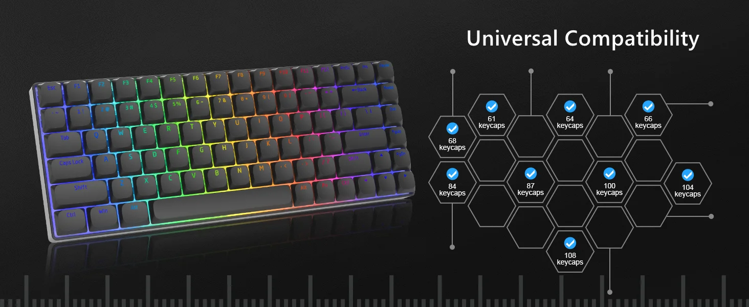 xvx horizon keycaps para 60% 65% 75%