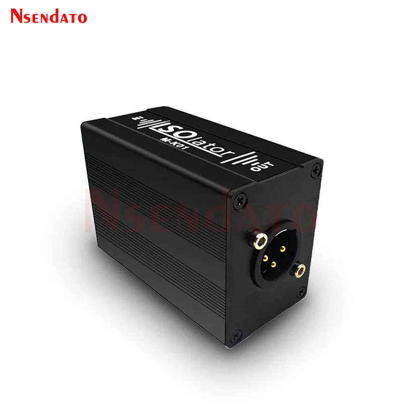 Dual Channel 6.5 XLR Mixer balanced Audio signal Isolator Eliminates Current Noise Audio Signal Isolator For audio System