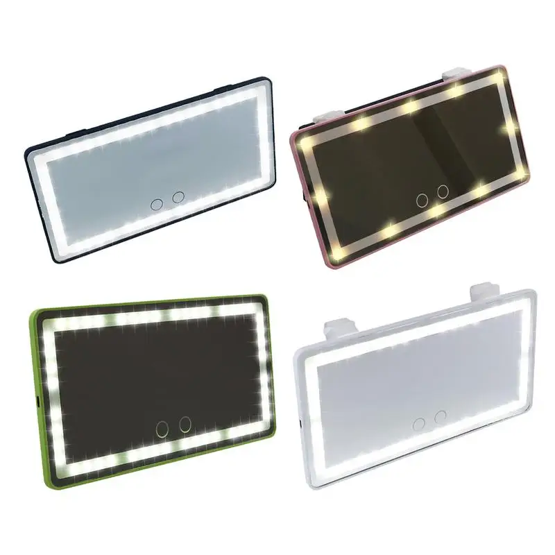 차량용 LED 조명 메이크업 거울, 선 바이저, 화장대 거울, 자동 베이비 뷰 거울, 터치 스크린, 트럭 차량용 LED 조명 거울