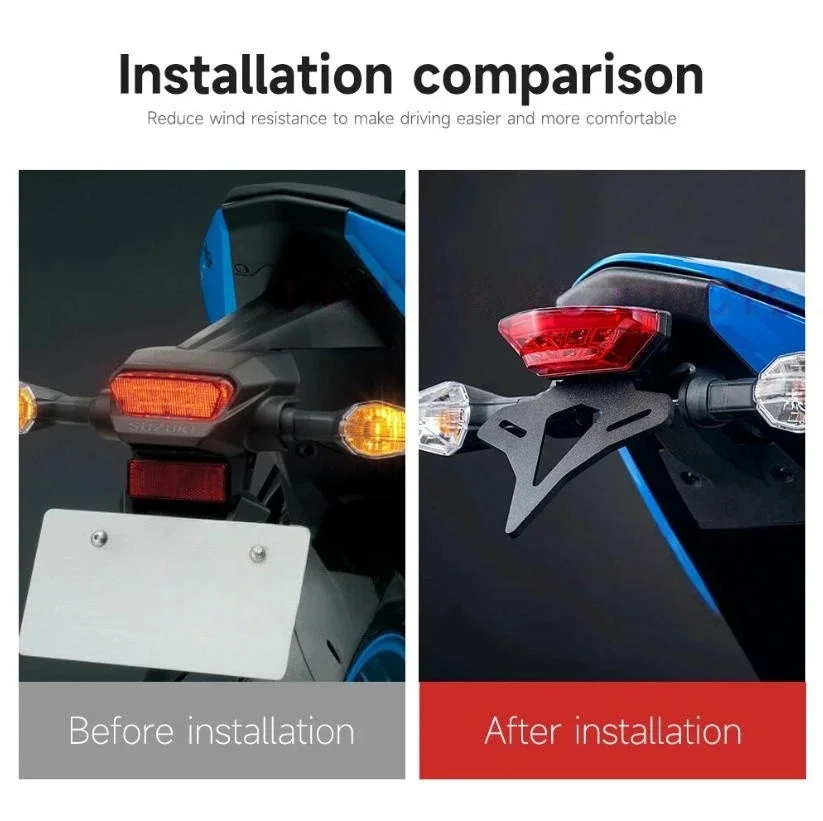 스즈키 GSX8S GSX8R GSX-8S GSX-8R용 오토바이 번호판 홀더 펜더 제거기 리어 숏 테일 티디 브래킷 테일라이트 ?