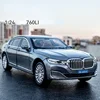 1:24 BMW 760LI Diecast Large Limousine Alloy Metal Car Model Car Sound & Light Pull Back Toy Interior Decorations Kids Toy C188 1