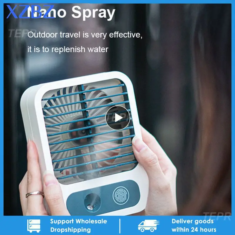 

Mini Air Conditioner Desktop Fan Portable Air Conditioner Fan Office Home Refrigeration Water Cooling Small Air Conditioner