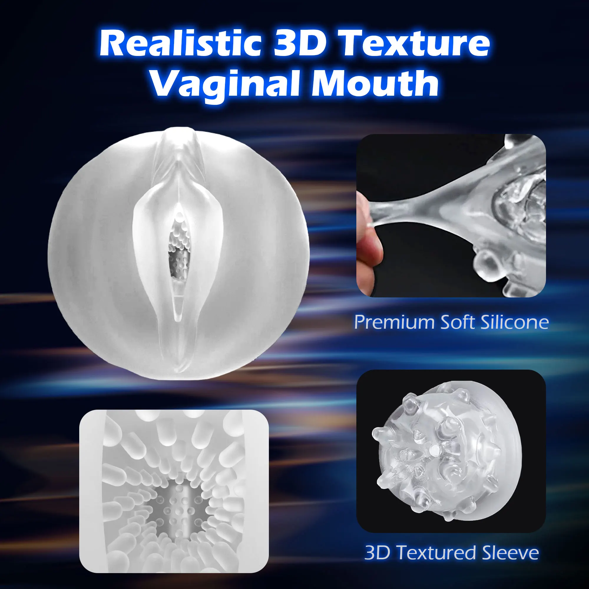Automatischer männlicher Masturbator, 4D, realistische Taschenmuschi, Masturbation, Teleskoprotation, Sexspielzeug für Männer_voghion.com