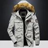 TRAF Winter New Cotton-Padded Men's Thick Fashion Handsome Hooded Cotton-Padded Jacket Pure Cotton Warm Cotton-Padded Jacket 1