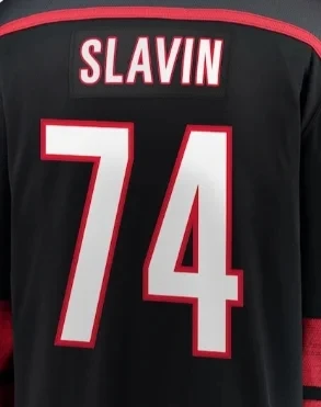 Famous brand Carolina ice hockey jerseys with embroidered men women youth #20 AHO #37 SVECHNIKOV #74 SLAVIN