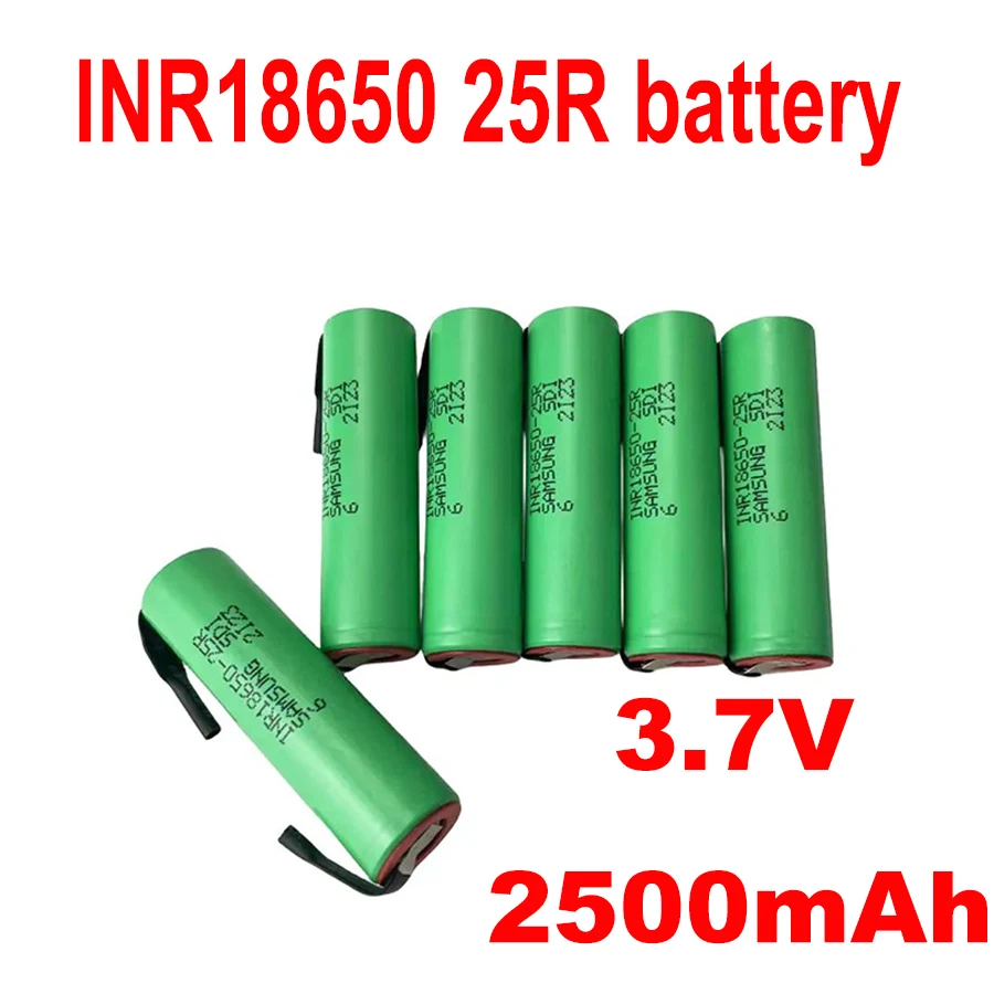 

Air Express INR 18650 25R 3.7V 2500mAh High current Rechargeable Lithium-ion Battery. for Flashlights, Energy Storage, Etc