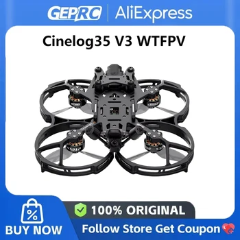 GEPRC CineLog35 V3 WTFPV - Kit di alimentazione quadricottero Cinewhoop FPV da 3,5 pollici GEP-F722-45A AIO V2 210,5 2650KV