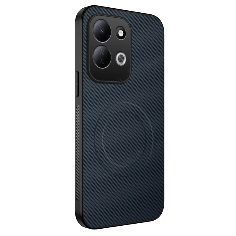 Carbon Fiber PU Leather Magnetic Soft TPU Protective Phone Case Cover