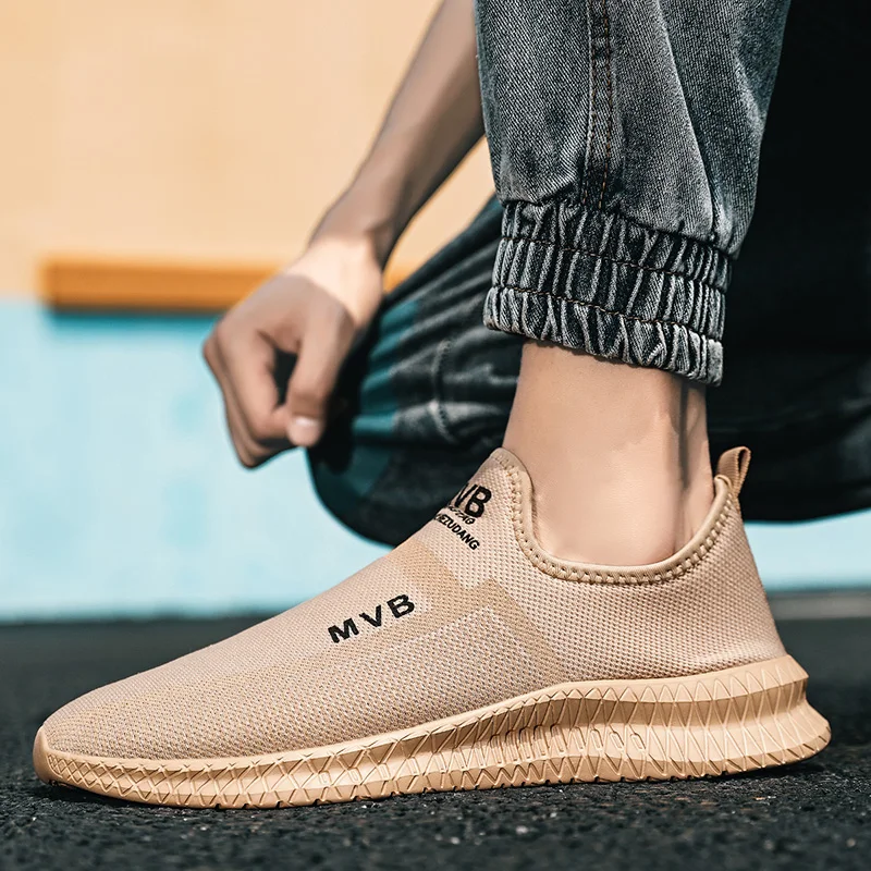 

Fashion Mens Sneakers Breathable Running Shoes Comfortable Summer High Quality Casual Slip on Outdoor Walking Shoes for Men Shoe