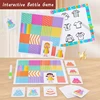 Kids Color Shape Matching Logical Thinking Board Games Montessori Painting Toy Tailor Master Battle Game Funny Interactive Toys 5