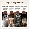 Coffee grinder electromechanical bean grinder household powder machine hand flush Italian mill 2