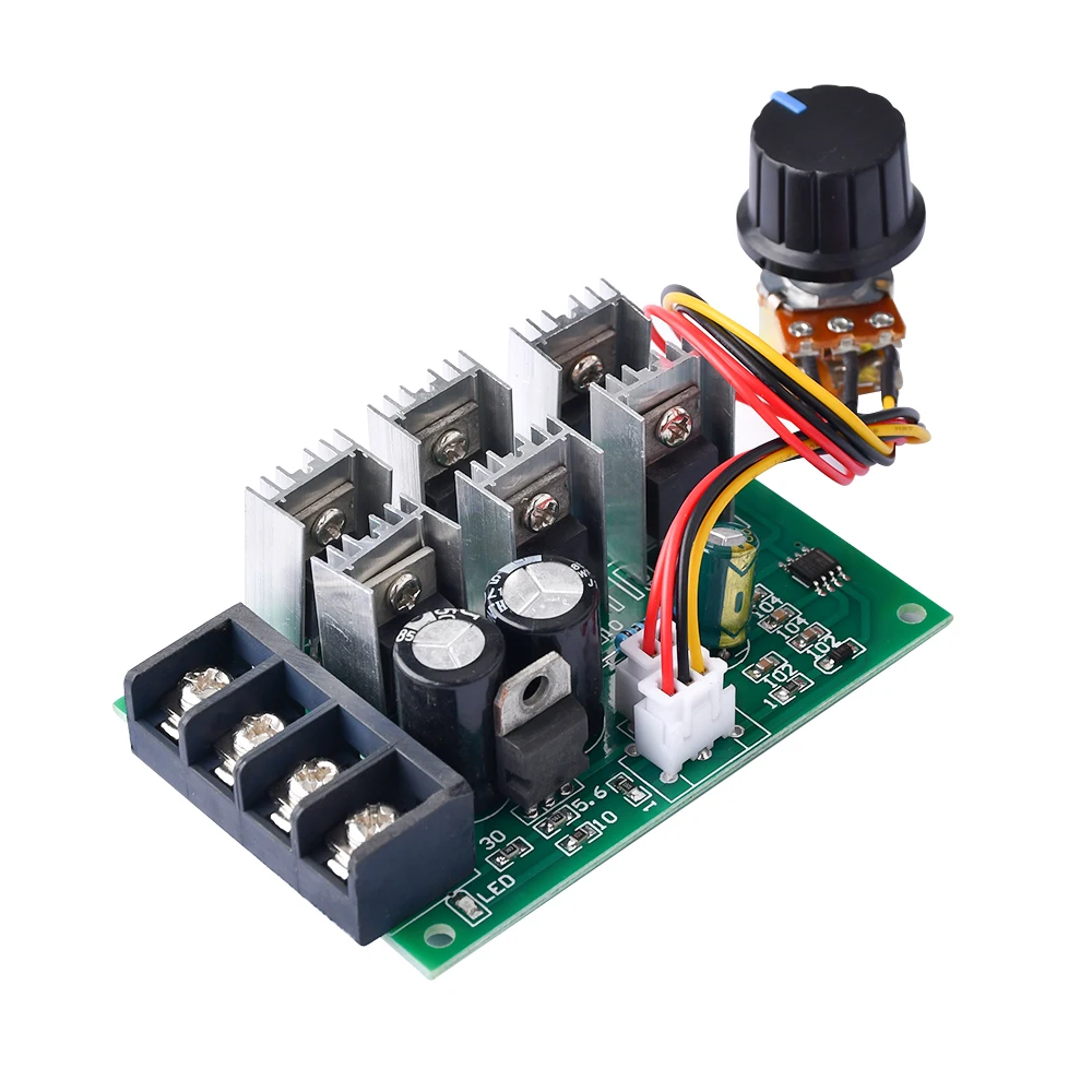 PWM DC 모터 속도 제어기, DC 9-55V, 40A, 2000W, 12V DC 모터 펌프 속도 조절기, 고출력 속도 제어기, 모터 드라이버