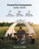 Portable Power Station,  Battery Backup w/ AC Outlets, 0-80% in 45Min, Solar Generator for Camping, Off-grid, Power Outage 2