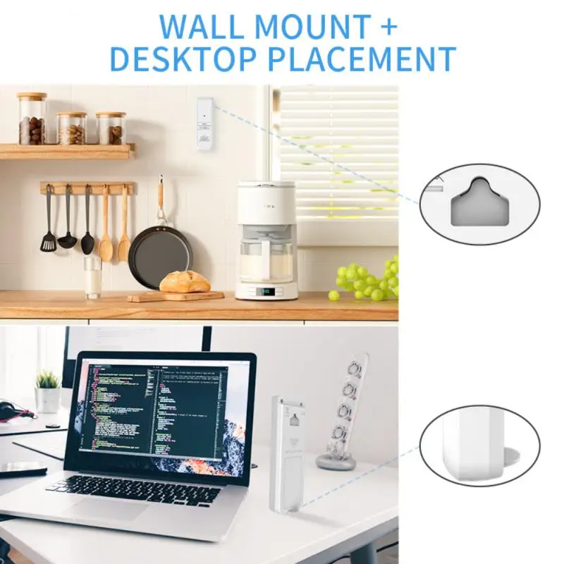 

Tuya Smart Outdoor Mini Temperature Humidity Sensor -20℃-70℃ Detection Range Mobile App Remote Monitoring Support Gateway