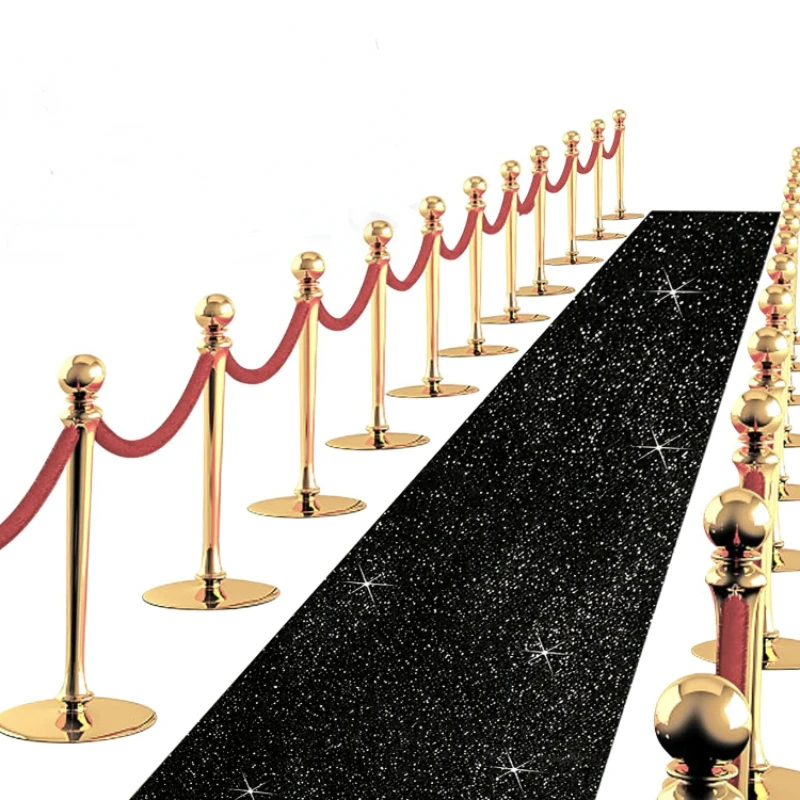 Wedding carpet Valentine's Day Red Carpet Corridor Runway Indoor and Outdoor Christmas Gratitude Decoration Halloween Personality Black Carpet