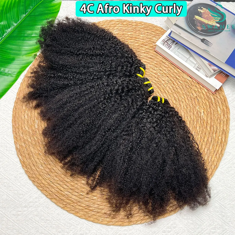 4C Afro Kinky Curly Bundles Afro Kinky Human Hair Bundles Deal