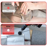 Electric Drill Plate Cutter Metal Sheet Cutter Free Cutting Tool Nibbler Sheet Metal Cut Plate Punch Scissors Tool 0.8m Iron Tin 2