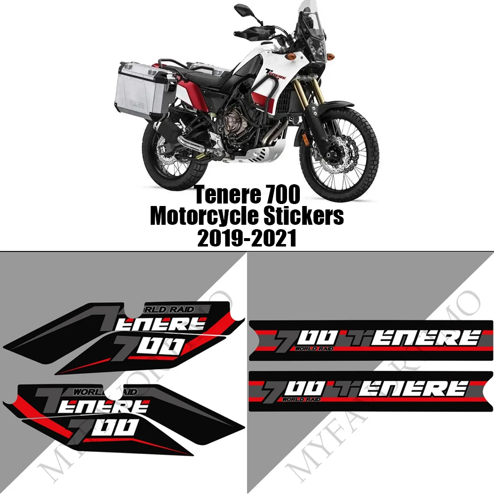For Yamaha Tenere 700 Motorcycle Fuel Tank Pad Sticker Protector Case Decals TENERE 700 Tank Decals T7 T700 2019-2021