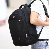 Casual Waterproof Men Large Backpacks Wear-resistant Oxford Cloth Student School Bag Multi-pocket Streetwear Laptop Bag Men Boys