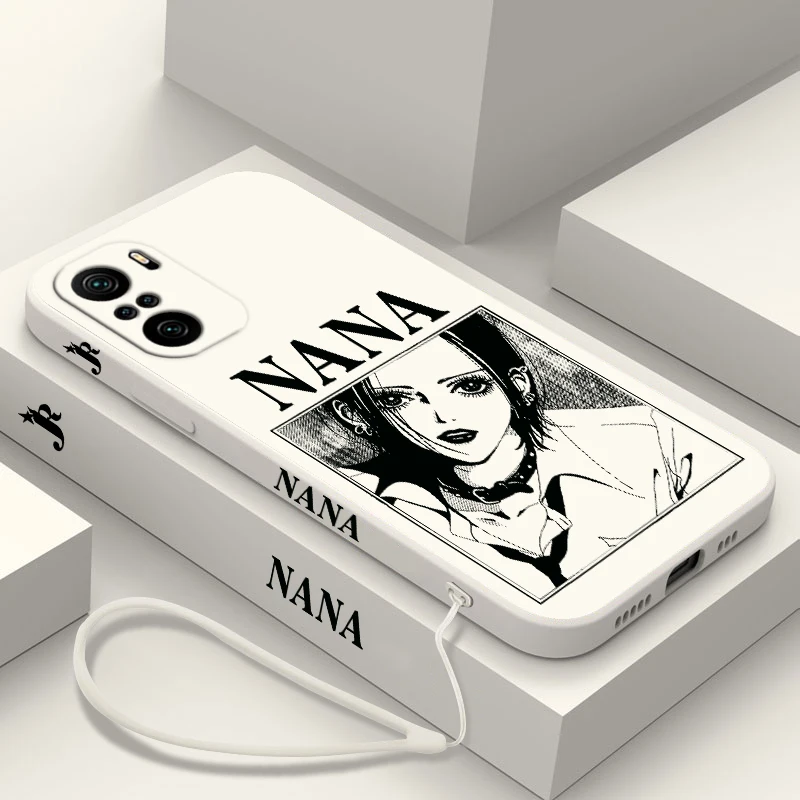 thumbnail image 1 of Funda de teléfono de Anime NANA Fashion para Xiaomi Redmi Note 13 12 12Pro 11 11S 11T 10S 10 Pro Plus 5G Liquid Left Rope, 1 of 5