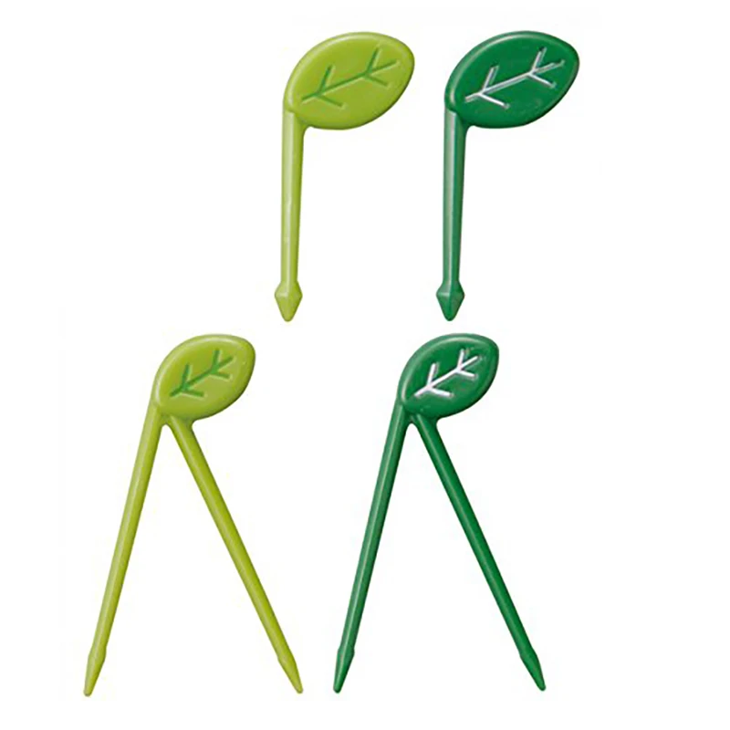 Fruit Fork Food Toothpicks Food Picks 10pcs/Set Toothpick Leaves Fruit Fork Picks