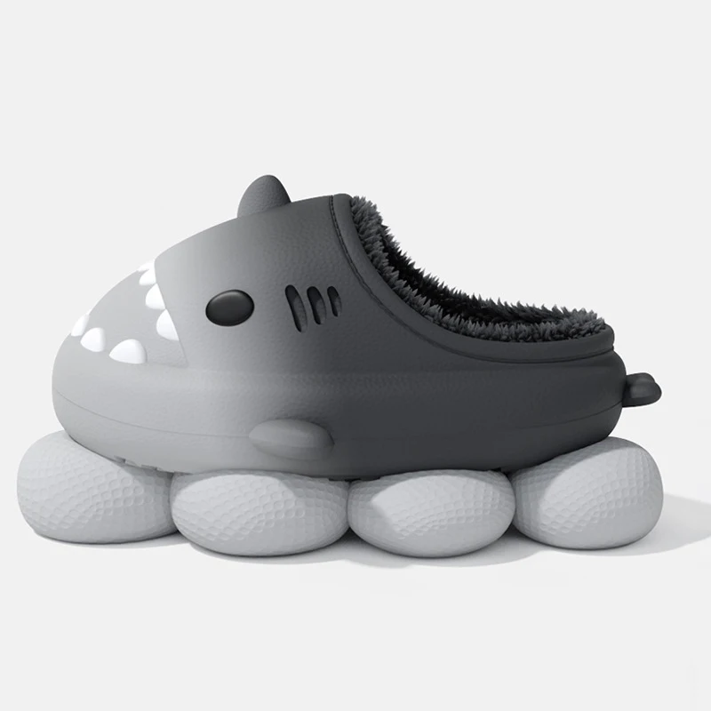 Warm Cotton Indoor Slippers with Plush Lining for Men and Women