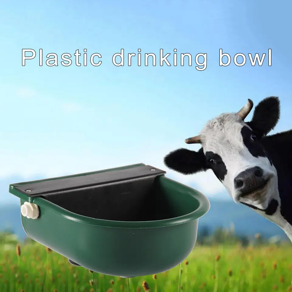 Abreuvoir Automatique Pour Bétail - Bol à Eau Potable Pour Vaches, Moutons, Chevaux - ABS Robuste, Installation Facile - 6