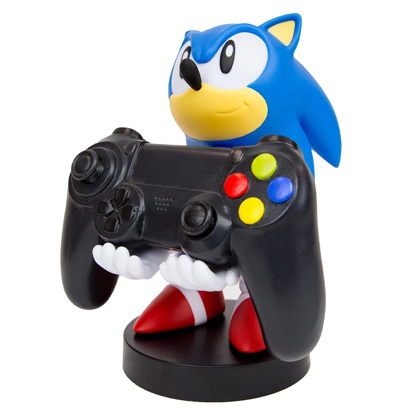 18Cm Sonic The Hedgehog Cable Bracket Guy Device Holder PS4 PS5 Smartphones Collectible Action Figure Gaming Home Desk Decor Toy