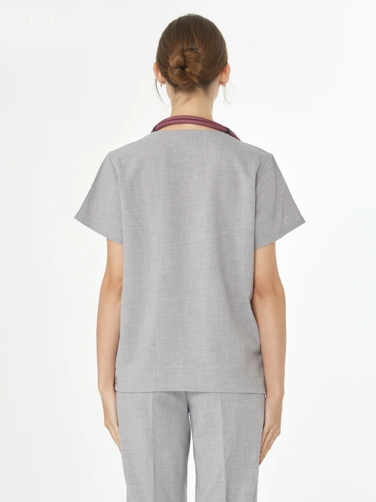 Micro Stretch Women‘s Nursing Uniforms Medical Scrubs Veterinary Healthcare Clothing Breathable Pediatric Nurse Uniforms 606