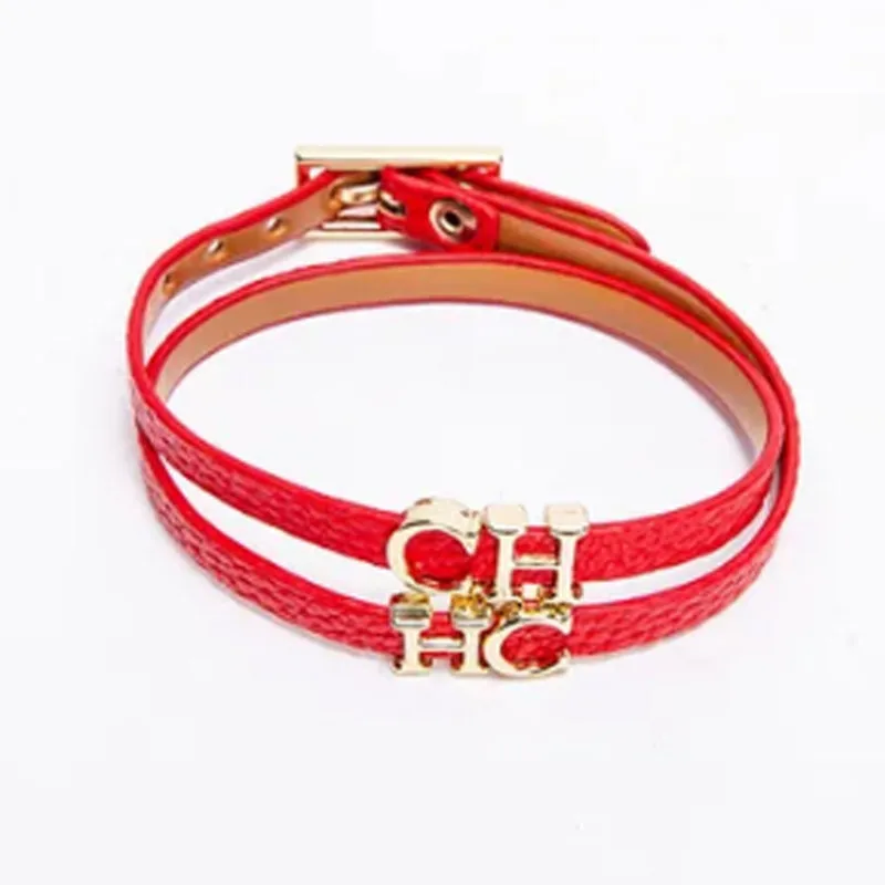 CH إكسسوارات عالية الجودة إنجلترا السيدات سوار معدني الموضة الكلاسيكية السيدات سوار سوار من الجلد تصميم عالي الجودة