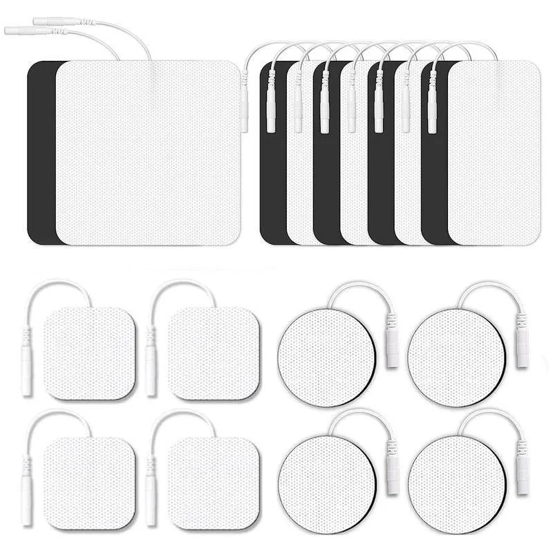 

20pcs TENS Pads EMS Electrode Replacement Patch Nerve Muscle Stimulator Reusable Silicone Gel Digital Acupuncture Physiotherapy
