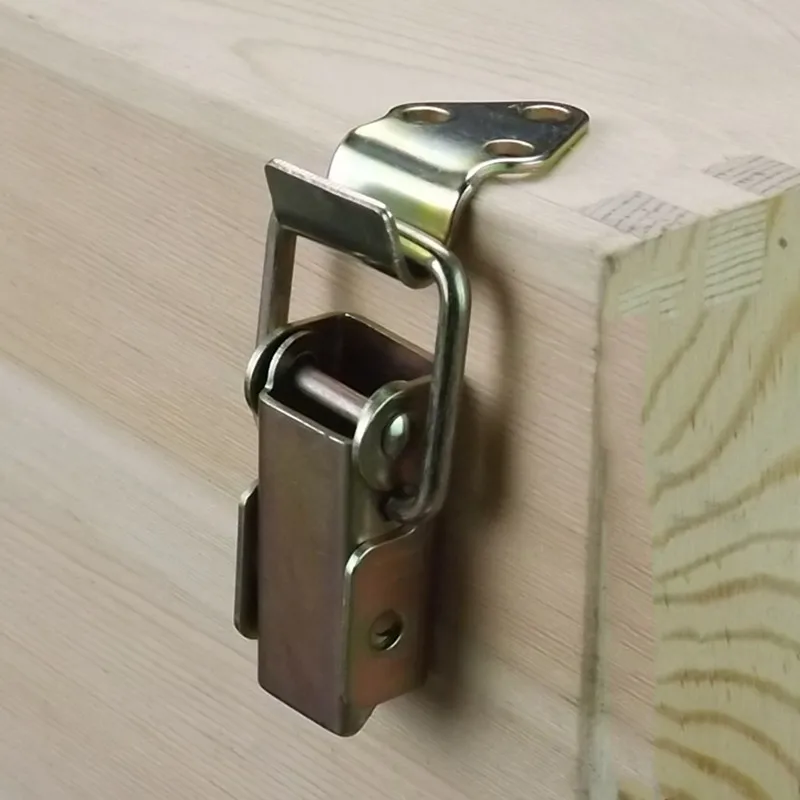 WoodenBoxLockingLatchMetalSuitcaseChestToggleHaspCatchClasp