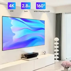 2024 HOT ALR Ambient Light Rejecting CLR PET Black Crystal Frame Projection Screen 30