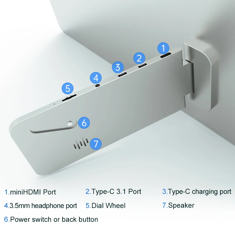 ʹ HDR USB C HDMI ȣȯ IPS ޴ ũ ̹ , ġ PS5 Xbox Macbook Pro ޴ PC, 16.1 ġ, 1080P