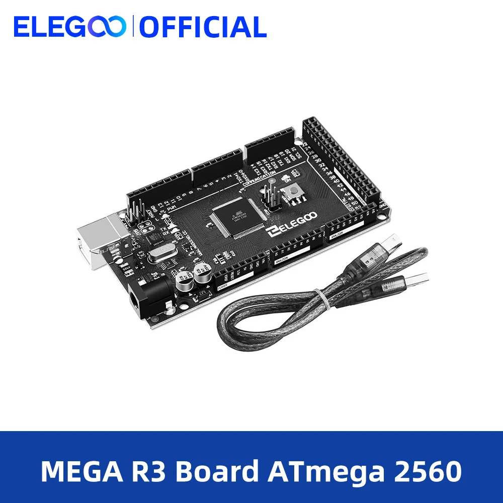 ELEGOO-MEGA-R3-Board-ATmega-2560-USB-Cable-Compatible-with-Arduino-IDE ...