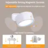 Magnetic LED Wall Lights 360° Rotation Touch With Remote Control 12 Colors Dimmable Brightness for Bedroom Wireless Bedside Lamp 5