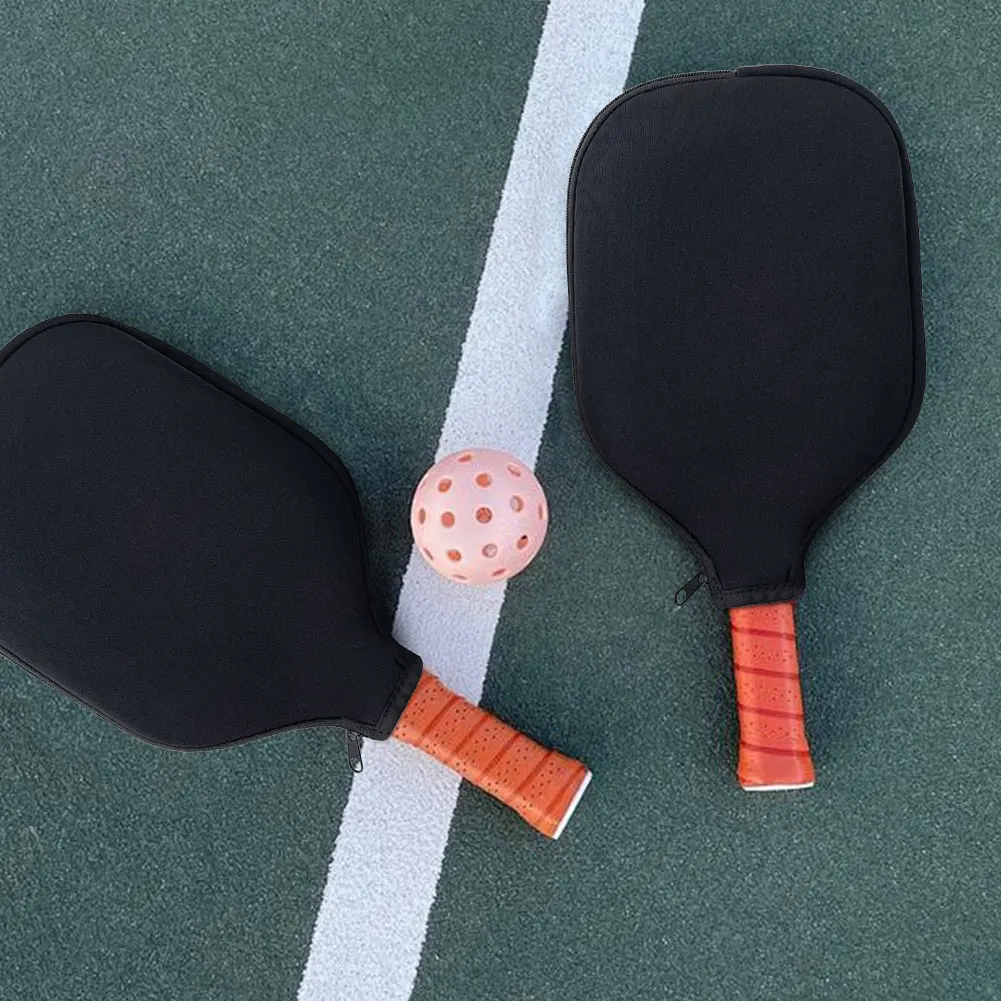 Pickleball Paddle Cover Black Fits Most Paddle, Racket Storage Carrier Waterproof Pouch Paddle Case Pickleball Racket Cover