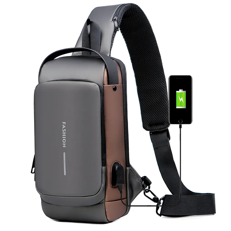 

Anti-theft Password Lock Motorcycle Bag Men Motorcycle Bag With USB Charger Multifunctional Saddlebag Sports Waist Bag