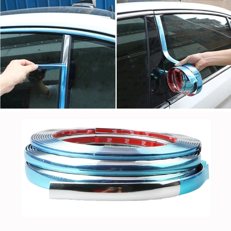 Plaque De Protection De Bord De Porte De Grille De Pare-Chocs De Voiture Chromée, Autocollant Lumineux Pour Ford Focus 2, 3, Mk1, Fi.C., Mk7, Ranger, 