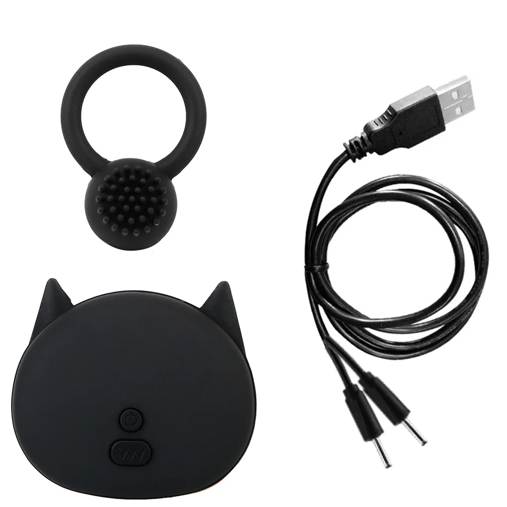Speed Ring 10 Delay Ejaculation Clitoris Stimulator Vibrating USB Ring Adult Products Sex Toys for Men Co_voghion.com