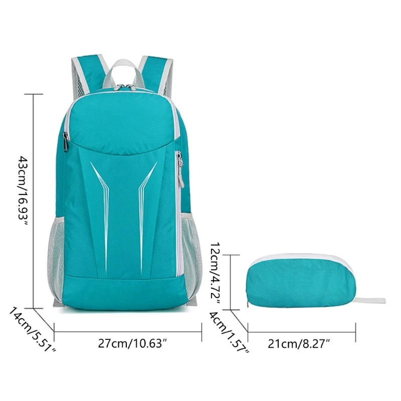 Stylish and Practical Foldable Backpack Travel Daypack Suitable for Both Genders