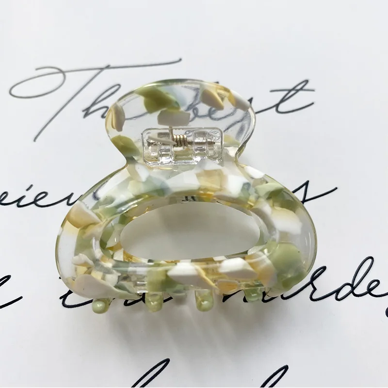 Sweet Mini Acetate Hair Clip for Women Girls Hair Claw Chic Barrettes Crab Hairpins Styling Claw Clips Fashion Hair Accessories