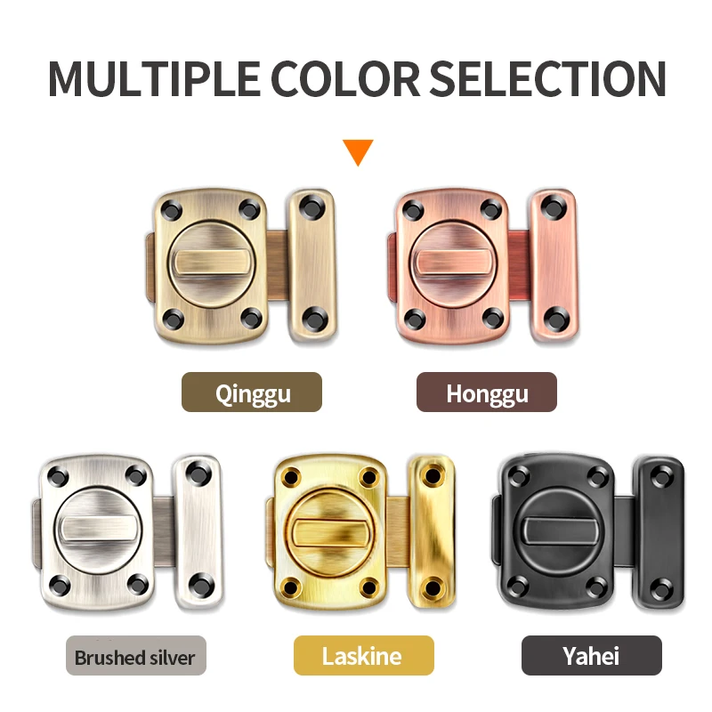 Door Latch Anti-theft Door Latch Cast Iron Hook Door Latch Adjustable Security Burglary Protection Lock Home Security