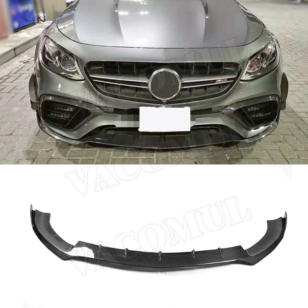

VACOMUL For B Style E Class Carbon Fiber Front Bumper Lip Spoiler Splitters For Mercedes Benz W213 E63 AMG 2017-2019