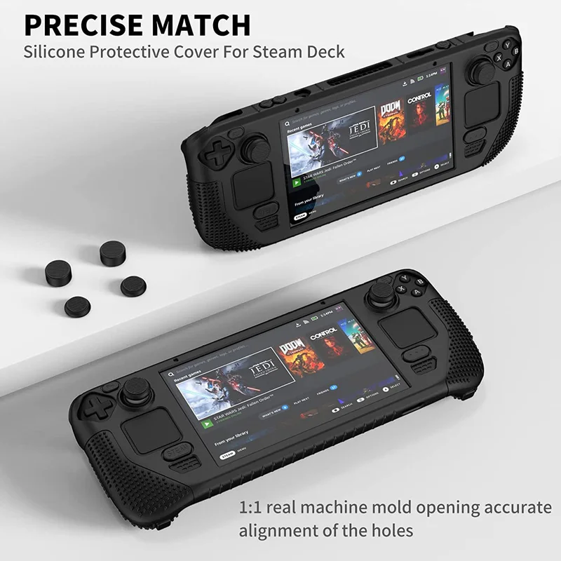 Funda Steam Deck Silicone Case Soft Shell Shockproof Anti-drop Full  Protection Cover For Game Console Steam Deck Accessories - AliExpress