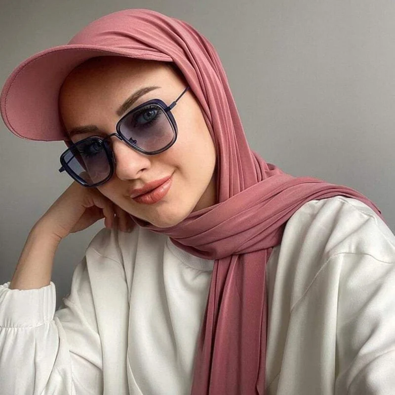 pink hijab baseball cap 