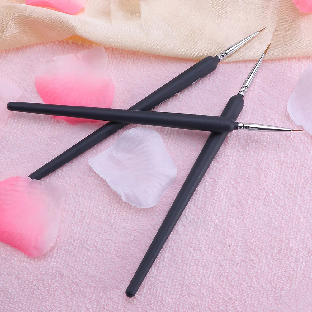 

6 Pcs Langhao Hook Line Pen Nail Paint Watercolor Brushes Miniature Painting Coating Detail Liner Wooden Drawing Pens