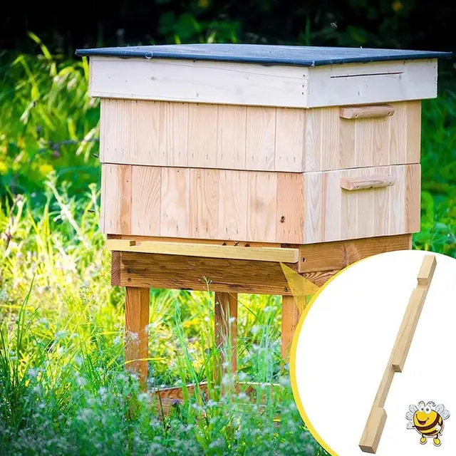 Bejárat Redukáló Fa Kaptár Bejáratvédő Szellőzőnyílás A Méhészeti Dobozokhoz - Image 4