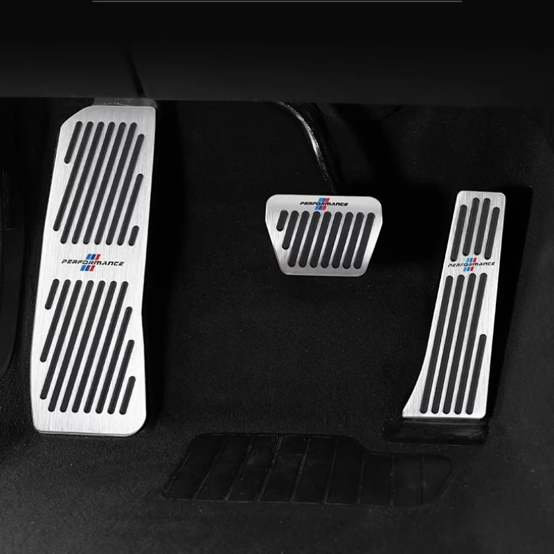 Car Accelerator Brake Pedals Footrest Covers Accessories For BMW 1 2 3 4 5 7 Series X1 X3 X5 X6 F20-F23 F30 F31 F34 F32 F33 F36 car accessories car pedals motorcycle footrests pedal cover stainless steel pedal cover